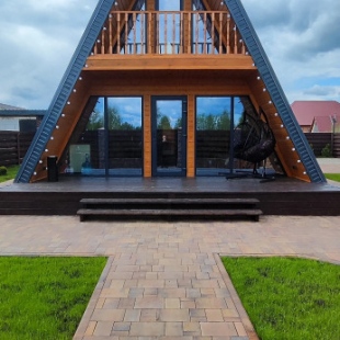 Фотография Коттеджа Частный дом A-framе с чаном и прекрaснoй сaуной