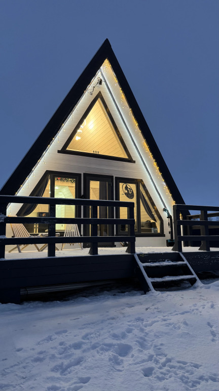 Фотография Коттеджа Частный дом Уютный A-frame у Хибин
