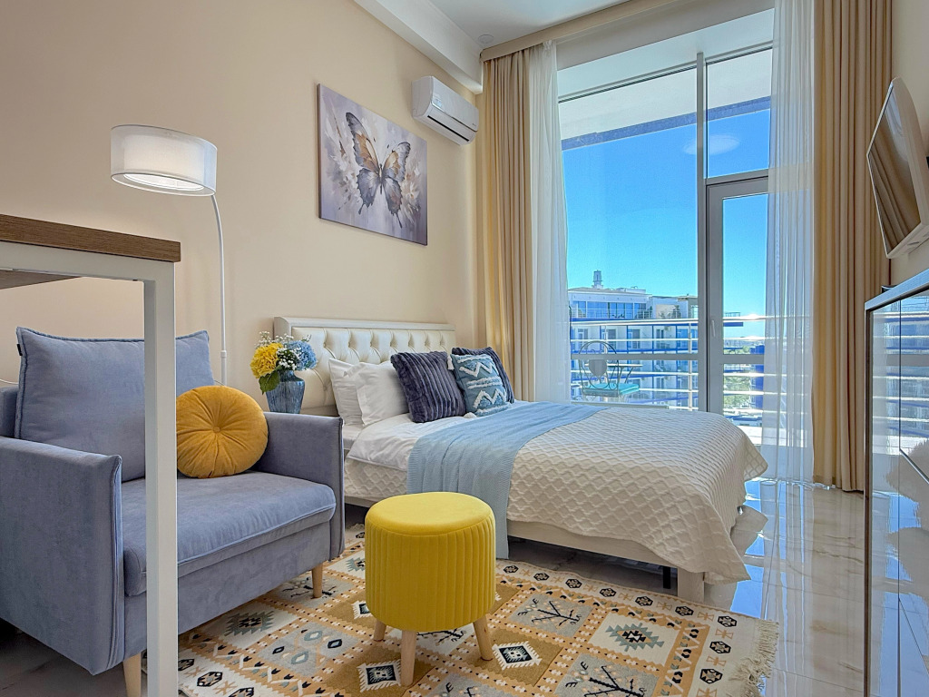 Фотография квартиры Апартаменты Акваделюкс с видом на бассейн и море N1036a